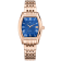 Christian Van Sant Women's Gemma Blue Dial, Rose Stainless Steel Watch