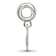 Rhodium Over Sterling Silver LogoArt Delta Delta Delta Dolphin on Bead