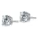 Rhodium Over 14K White Gold 2.50ct. 7.0mm Round D E F Pure Light
Moissanite Earrings