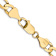 14k Yellow Gold 7.5mm Solid Concave Open Figaro 18 Inch Chain
