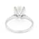 Lab-Grown Diamond Solitaire Ring In 14K White Gold 3.00ct