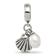 Sterling Silver Shell and Freshwater Pearl Dangle Bead