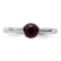 Sterling Silver Stackable Expressions High 5mm Purple Crystal Ring