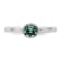 Sterling Silver Stackable Expressions High 5mm Blue Crystal Ring