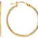 Classic Polished Hoop Earrings In 18K Gold Over Sterling Silver 1.0"