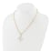 Gold Tone Sterling Silver 3-5.5mm Freshwater Cultured Pearl LETTER  N
18-inch Necklace