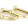 Stirrup Link Drop Earrings In 18k Gold Over Sterling Silver