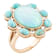 Barse Jewelry Aurora Blue Opal Golden Statement Ring