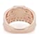 Morganite Rectangular Octagonal And White Zircon Ring In 18K Rose Gold
Over Sterling Silver 1.41ctw
