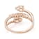 Morganite, Multi-Color Sapphire And White Zircon Ring In 18K Rose Gold
Over Sterling Silver