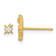 14K Yellow Gold Childrens Cubic Zirconia 1 Stud Star and 1 Little Dipper
Post Earrings