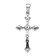 Rhodium Over 14k White Gold Diamond Cross Pendant