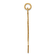 14k Yellow Gold Laser Designed and Satin Star of David Pendant