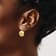 14k Yellow Gold Polished Button Earrings