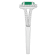 6x4mm Oval Emerald 1/4 ctw Diamond Rhodium Over Sterling Silver Halo Ring
