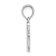 Rhodium Over 14k White Gold Polished Script Letter G Initial Pendant