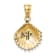 10K Yellow Gold Textured Scallop Shell Charm
