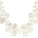 Iridescent Mother-Of-Pearl Statement Necklace In Sterling Silver