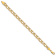 10k Yellow Gold 6.5mm Diamond-Cut Double Link Charm Bracelet