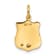 14k Yellow Gold Police Badge Charm Pendant