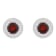 7mm Round Garnet And White Topaz Accent Rhodium Over Sterling Silver
Double Halo Stud Earrings