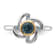 Rhodium Over Sterling Silver with 14K Accent London Blue Topaz and Swiss
Blue Topaz Ring