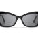 Chanel Black Cat Eye Frame "CC" Logo & Black Pearl Accent/
Gray Lens Sunglasses
