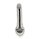 Rhodium Over Sterling Silver Antiqued with 14k Accent Created Sapphire
Chain Slide Pendant