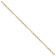 10k Yellow Gold 4mm Polished and Textured Fancy Link Bracelet