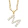 Gold Tone Sterling Silver 3-5.5mm Freshwater Cultured Pearl LETTER M
18-inch Necklace