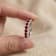 Ruby Stackable Band Ring In Sterling Silver