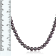 7-8mm Black Cultured Freshwater Pearl endless Necklace