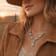 Barse Turquoise Roped Statement Y-Necklace In Bronze