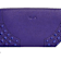 Tod's Gommini Wave Purple Leather Zip Around Wallet