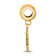 14K Yellow Gold Over Sterling Silver LogoArt University of South
Carolina Small Dangle Bead