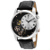 Christian Van Sant Men's Sprocket Auto-Quartz White Dial, Black Leather
Strap Watch