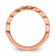 14K Rose Gold Stackable Expressions Diamond Twist Ring 0.04ctw