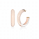 14K Yellow Gold Over Sterling Silver Medium Illusion Acrylic Hoops in
Ballerina Slipper