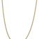 14k Yellow Gold 3.1mm Flat Cuban 16 Inch Chain