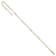 14K Two-tone Fancy Link with 1-inch Extension Anklet