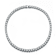 CZ Tennis Necklace In Sterling Silver 17 Inch