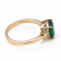 2.18 Ctw Emerald With 0.12 Ctw White Diamond Ring in 14K YG