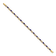 14k Yellow Gold and Rhodium Over 14k Yellow Gold Diamond and Sapphire
Infinity Bracelet