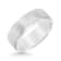 8mm Step-Edge Comfort Fit Band in White Tungsten Carbide with Hammered Finish