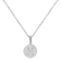 Initial M Charm Pendant Necklace In Silver-Tone