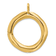 14K Yellow Gold with White Rhodium Diamond Textured Circle Pendant