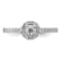 Rhodium Over 14K White Gold Eternal Promise Lab Grown Diamond Halo
Complete Ring 0.508ctw