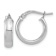 Rhodium Over 14k White Gold Polished 5/8" Hoop Earrings