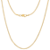 Cuban Link Chain Necklace 1.8MM In 14K Yellow Gold Over Sterling Silver
24 Inch