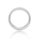 Baguette White Topaz Sterling Silver Chevron Pattern Eternity Band Ring
